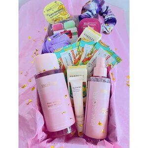 Pink Sugar Spa Gift Box Set Body Wash Mist Skincare Holiday Beauty Kit